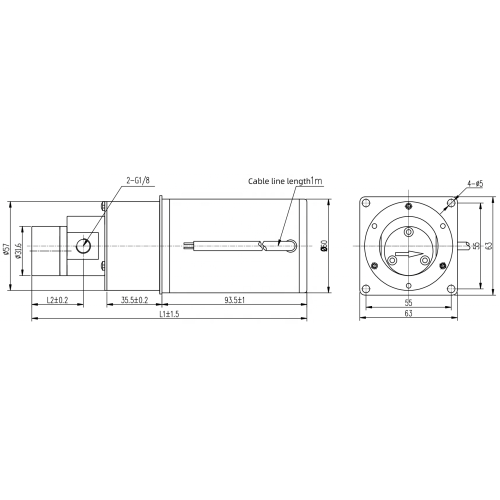 1.5 ml/rev dc 24V antikorozyon manyetik dişli pompası